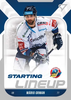 Mario Grman Vitkovice Tipsport ELH 2022/23 SportZoo 2. serie Starting LINEUP #SL-44